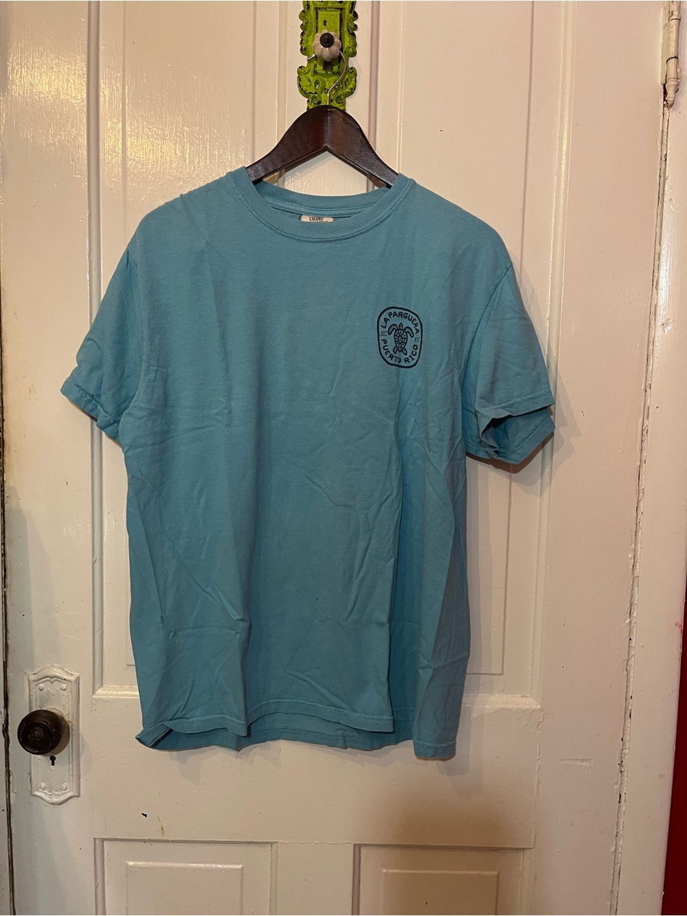 Men's Light Blue Short-Sleeve Crewneck T-Shirt